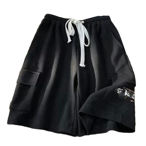 Short cargo large ajustable avec cordon de serrage pour le sport