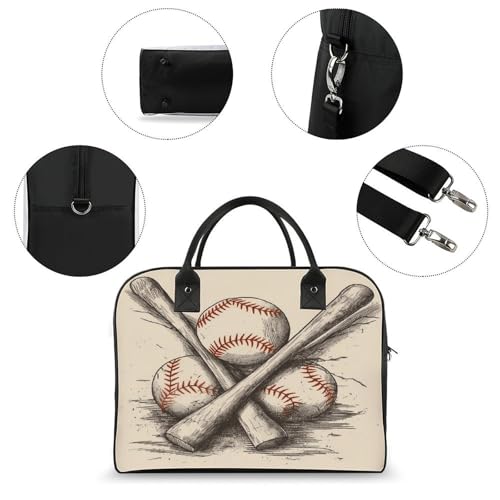 Maletín ligero para laptop con diseño de béisbol miniatura 6