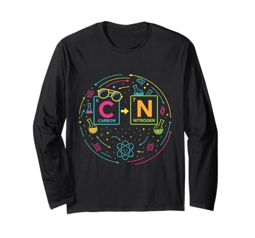 Funny 6 7 Science Chemistry Teacher Periodic Table Meme Long Sleeve T-Shirt