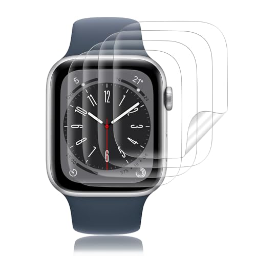 4 Stück Schutzfolie für Panzerglas für Apple Watch 10 46 mm Folie, Hochempfindliche TPU Kratzfeste Dauerhaft Schutzglas ...