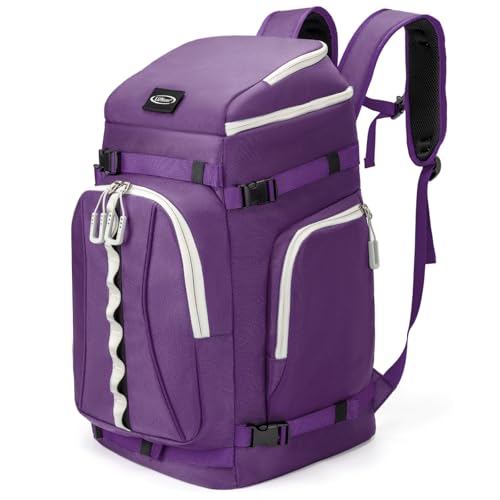 Lunidry Bolsa para Botas de Esquí con Compartimento, 65L Mochila con Bolsa para Casco, Mochila para Botas de Esquí, Snowboard, Patines, Casco de esquí, para Hombre y Mujer Unisex