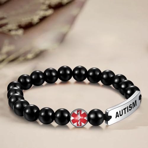 Pulsera médica de acero inoxidable personalizada miniatura 7