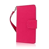 MPERO FLEX FLIP Wallet Case for ZTE Warp 4G N9510 - Pink / Navy Blue