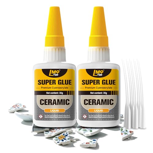 Ceramic Super Glue Liquid, Clear CA Glue for Pottery Porcelain Food Safe
