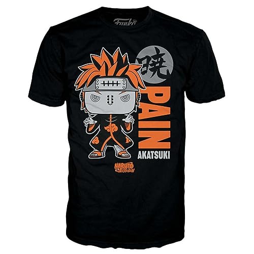 Funko Pop! & TEE: Naruto, Pain, (PU/GW), XL, T-Shirt, Clothes With Collectable Vinyl Figure, Gift Idea - Image 2