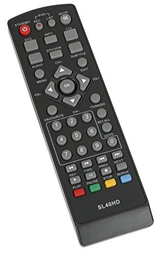 ALLIMITY SL 40 HD Remote Control Replacement for COMAG SATELLITE RECEIVER M01 SL40HD HD25, black - Image 2