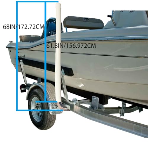 SUONE 60" Boat Trailer Guide,Ocean Specific 2 * 316L Stainless Steel Trailer Post Guide on Anti seawater Corrosion,2*UPVC Tube Trailer Guide Bars,for Boats, Kayaks,Canoes,Fishing Boats, Ski Boats by SUONE - Image 6