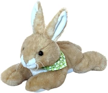 Auswella Plush 12" Cuddly Plush Bunny Brown