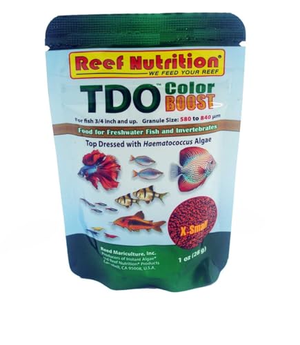 Reed Mariculture Reef Nutrition TDO Chroma Color Boost 1 Oz Freshwater Fish and Invertebrate 1.7mm Pellet Aquarium Fish Food (XSmall Pellet 0.85mm for 3/4" + Fish) by Reed Mariculture - Image 2