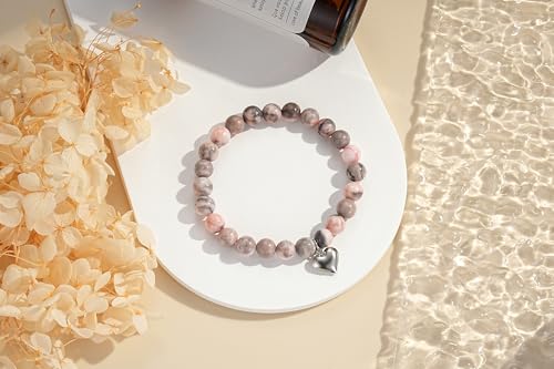 Image of morniface Inspirational Gifts for Women,Natural Stone Bracelet for Mom Daughter Friends Sister Wife Grandma Aunt