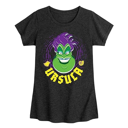 Disney - Villians - Ursula - Toddler & Youth Girls Short Sleeve Graphic T-Shirt
