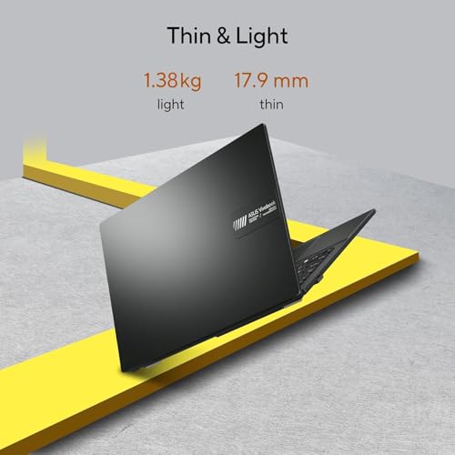Image of ASUS Vivobook Go 14, AMD Ryzen 5 7520U, 16GB RAM, 512GB SSD, FHD 14 inch, Windows 11, Office Home 2024, M365 Basic (1Year)*, Black, 1.38kg, E1404FA-EB2542WS, AMD Radeon iGPU, 42WHrs, Thin & Light Laptop