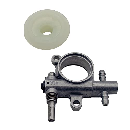 Realman 168393-2 195850-7 - Conjunto de gusano de bomba de aceite para motosierra Makita BUC250 BUC300 DCS230T DCS231T DCS232T HCU02C1 HCU02ZX2