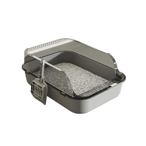 Lettiera per gatti extra large con schizzi laterali alti, costruzione ispessita, facile da pulire, grande bagno per animali domestici, gabinetto per gatti chiuso di grandi dimensioni