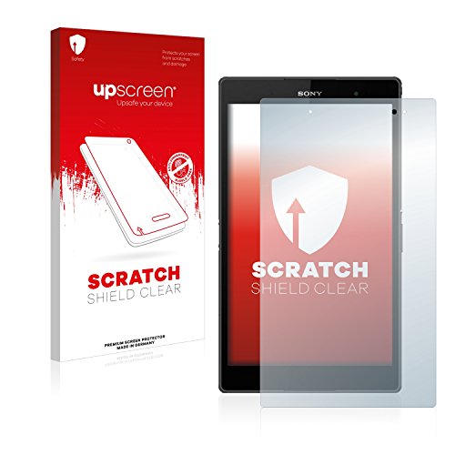 upscreen Schutzfolie für Sony Xperia Z3 Tablet Compact SGP611, SGP612 – Made in Germany, Kristall-klar, Kratzschutz, Anti-Fingerprint