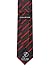 Scott Allan Collection Pencil Stripe Ties for Men - Woven Necktie - Black w/Red