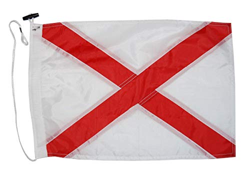 Taylor Made Products 93277 Code V Flag, 12 x 18-Inch, Red & White