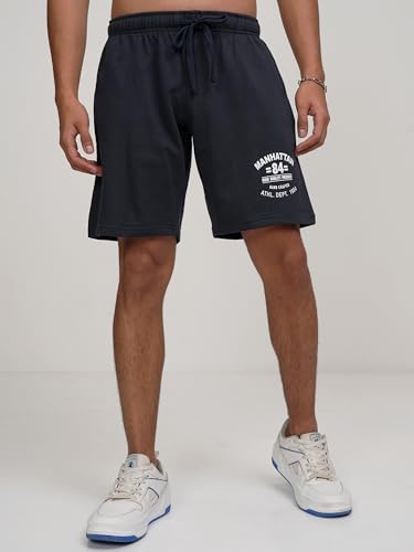 Image of Highlander Men's Slim Fit Regular Shorts | Solid | Strachable Shorts| Mid-Rise| Shorts
