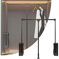 Barre Penderie Escamotable Tringle Coulissante Vêtements Cintre