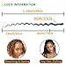 16 Inch 30 Strands Locs Extensions Human Hair with Curly Ends 100% Real Human Hair Dreadlock Extensions 0.5cm Thickness Handmade loc Extensions Bundles for Women/Men