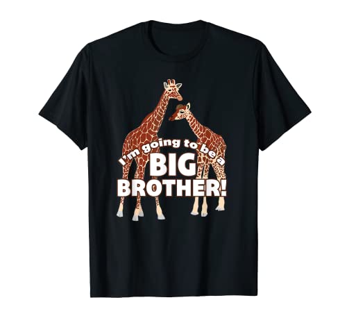 Camiseta con jirafas I'm Going To Be A Big Brother Camiseta