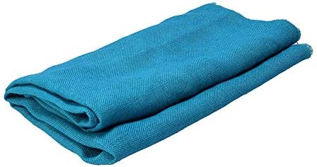 Laminated P Blue (FIROZI) Color Jute Fabric, 48 INCH Width ONE MTR Packing, Used for Making Jute Bags, Art & Craft,Home DECORE, Matting