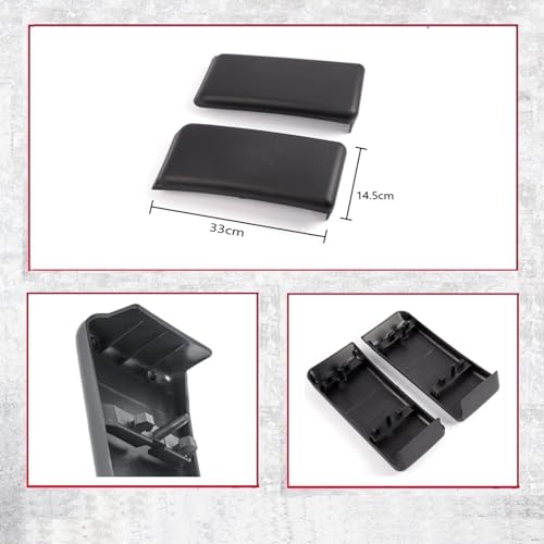 Image of Bumper Guard Pad Compatible With Ford 2009-2014 F150 Front Bumper Cover Trim Compatible With Ford 2009-2014 F-150 Front Bumper Pad Insert Bumper Cap Set (Left & Rright)