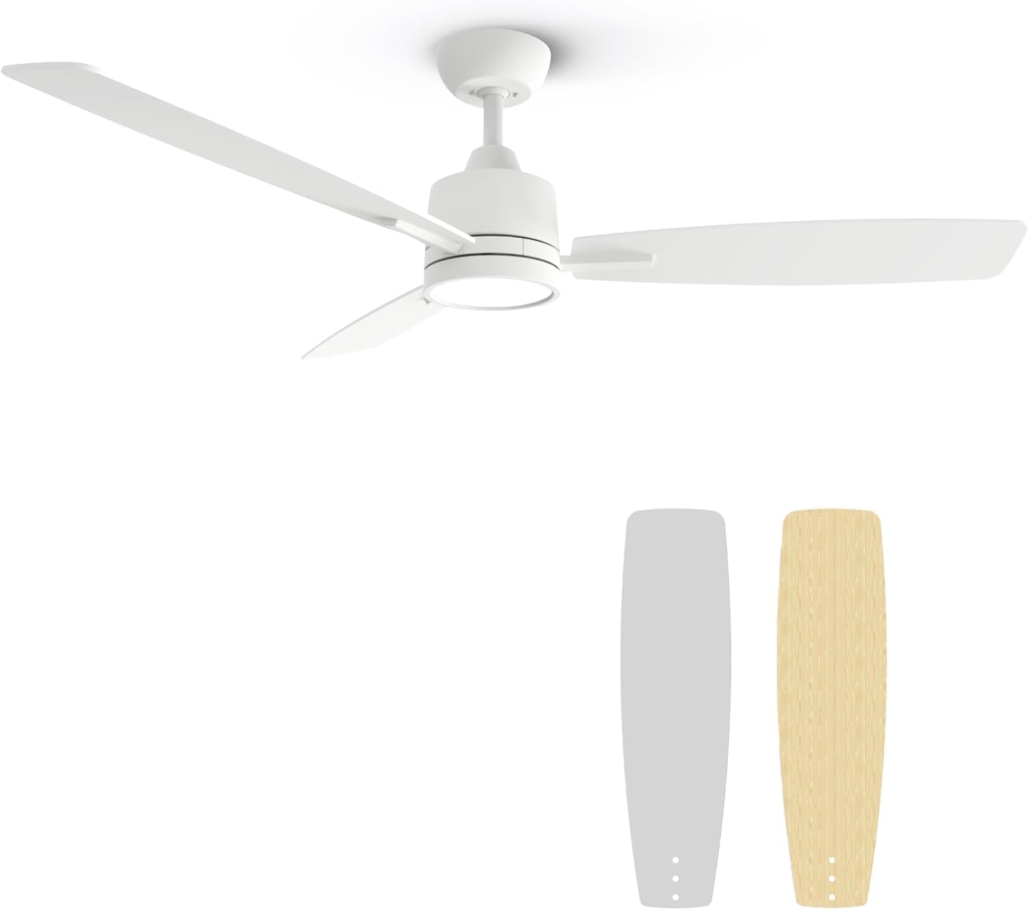 TALOYA Ceiling Fans with Lights and Remote Control 52 inch DC Motor UltraQuiet