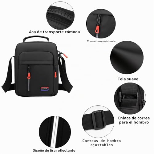 ¿Poco espacio? Este bolso de hombro pequeño de lona organiza tus pertenencias en el trabajo 5