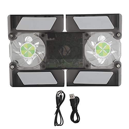 Laptop Cooler Pad Dual Fan Light - Emitting Notebook miniatura 1