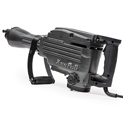 XtremepowerUS Heavy Duty Electric 2200 Watt Demolition Jack Hammer Concrete Breaker Power + (2) Bit Chisel Point w/Case