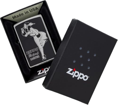 Encendedor Zippo Negro Latón Base Regular miniatura 6