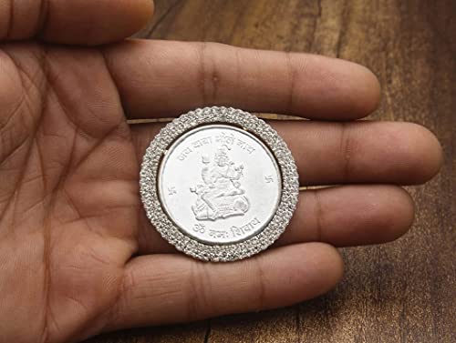 Image of [BIS Hallmark Company] 10 Gram German Silver Coin with Gangajal