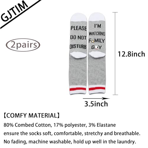 2PAIRS Funny Inspired Socks Comedy Cartoons Gift Birthday Gift2