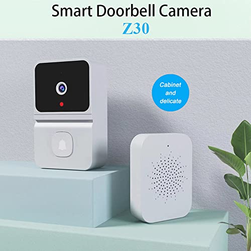 VOOCHIE Campainha de vídeo inteligente sem fio HD câmera PIR detecção de movimento IR alarme campain