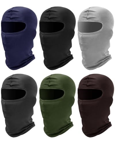 Image of SATINIOR 6 Pcs Ski Mask Cover Balaclava Full Face Mask Summer Face Cover UV Windproof Balaclava for Men Women Outdoor Sports