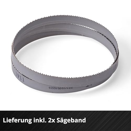 Einhell Akku-Bandsäge TE-MB 18/127 U Li-Solo Power X-Change (18 V, 115 mm Schnitthöhe, 127 mm Schnittbreite, Untergestell, LED-Licht, inkl. 2x Sägeband, ohne Akku)
