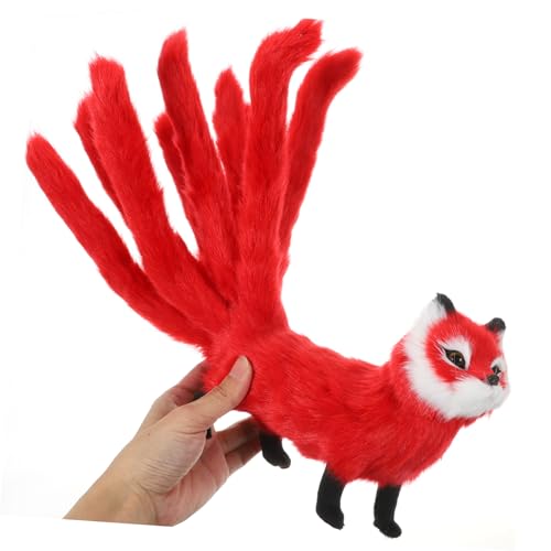 VICASKY Realistisches Fuchs Plüschtier Kuscheltier aus Weichem Langlebigem Material Niedliche Tierfigur als Dekoratives Wohnaccessoire und Vielseitiges Liebevoll Zufällige