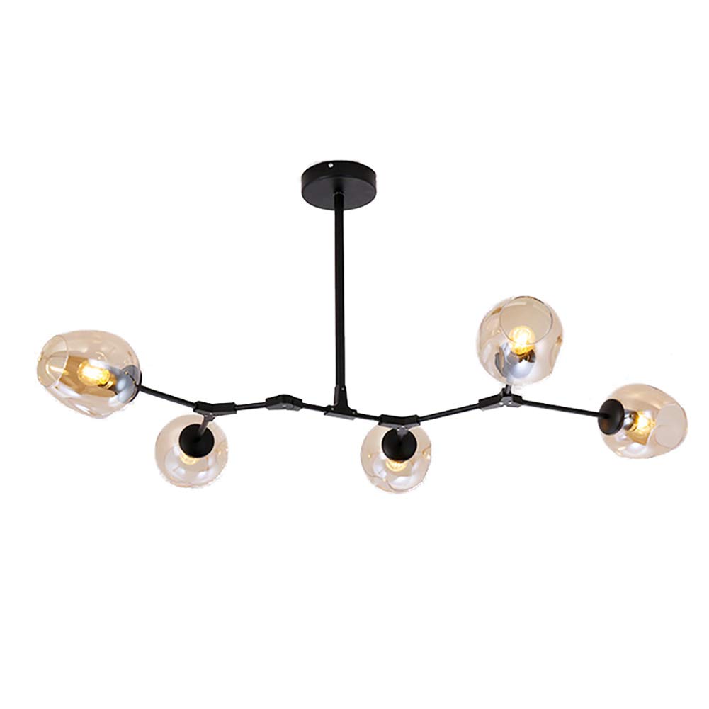 Luminaire globe milieu du siècle réglable pour plafond de séjour