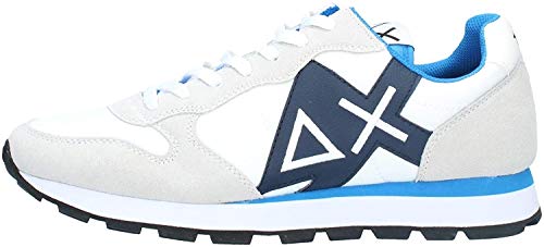 SUN68 Z30110 Tom Logo Patch Basic White Scarpe