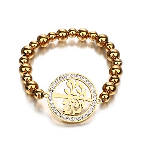 Pulsera de joyería para hombre, diseño de árbol de la vida