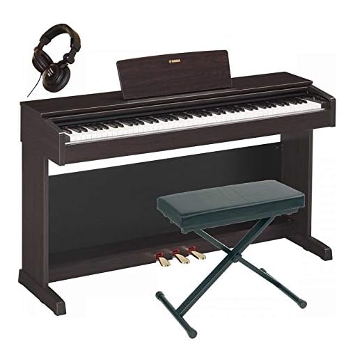Yamaha YDP-143 R, in bois de rose - Piano digitale + banchetto + cuffia