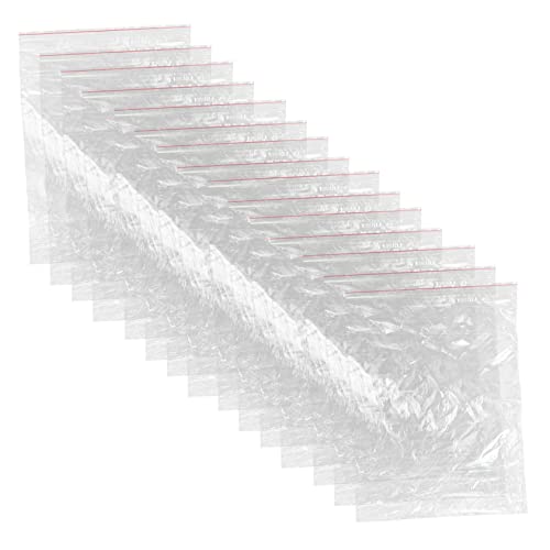 OSALADI 再封可能なPE製食品包装バッグ 100個セット 透明密閉スナック保存袋 ド ーツやベーキング用品保管用 家庭 業務用