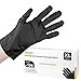 Produktbild OKIAAS Einweghandschuhe Schwarz, TPE Einmalhandschuhe L Puderfrei, 200 Stück, Kochenhandschuhe Latexfrei Handschuhe Einweg für Putzen, Grillen