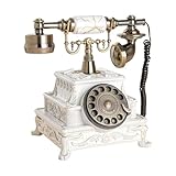 【Materiale di 】: telefono antico con quadrante rotante, chiamate chiare e sensazione di comfort. Realizzato in metallo di , robusto, non facile da rompere e garantisce un lungo utilizzo.