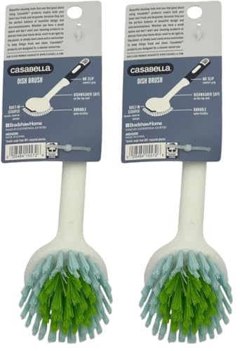 Image of Casabella Round Brush Scrubber 1ea, Assorted Colors (Pack of 2)