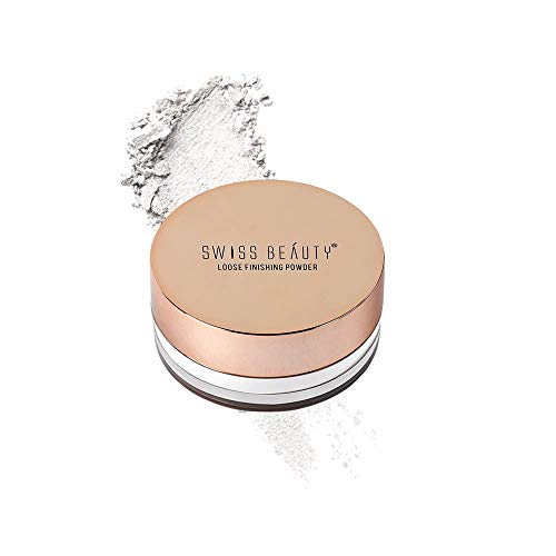 Image of Swiss Beauty Ultra Fine Loose Finish Powder, Face Makeup, Shade-06 Transparent, 8gm