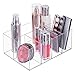 mDesign Kosmetik Organizer – Aufbewahrungsbox mit fünf Fächern für Make-up, Nagellack und Beautyprodukte – die ideale Schminkaufbewahrung – transparent