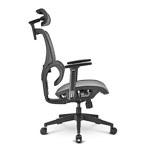 Sharkoon Sedia Office Full Mesh Class-4 Gaslift 3D Armrest Headrest 5 Heights Adjustable - 5