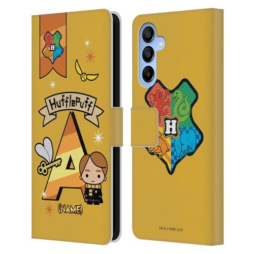 Coque Samsung Galaxy A16 5G Hufflepuff Harry Potter étui portefeuille en cuir personnalisé